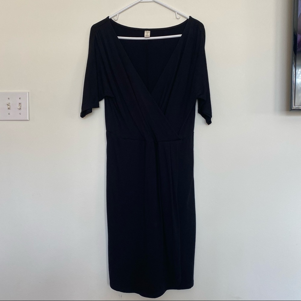 Old Navy - Black Faux Wrap Dress
